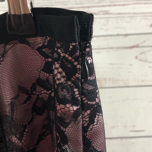 ALFANI Lavender and Lace Jagged Hemline Skirt, 6 - Picture 3 of 4